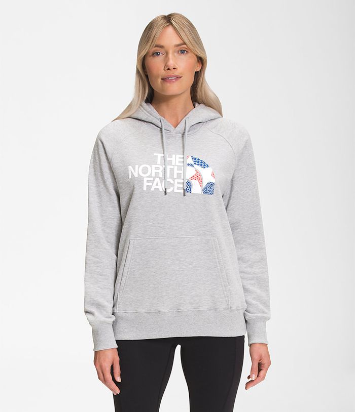 The North Face Hoodie Dames Half Dome Pullover DHPF40382 - Lichtgrijs